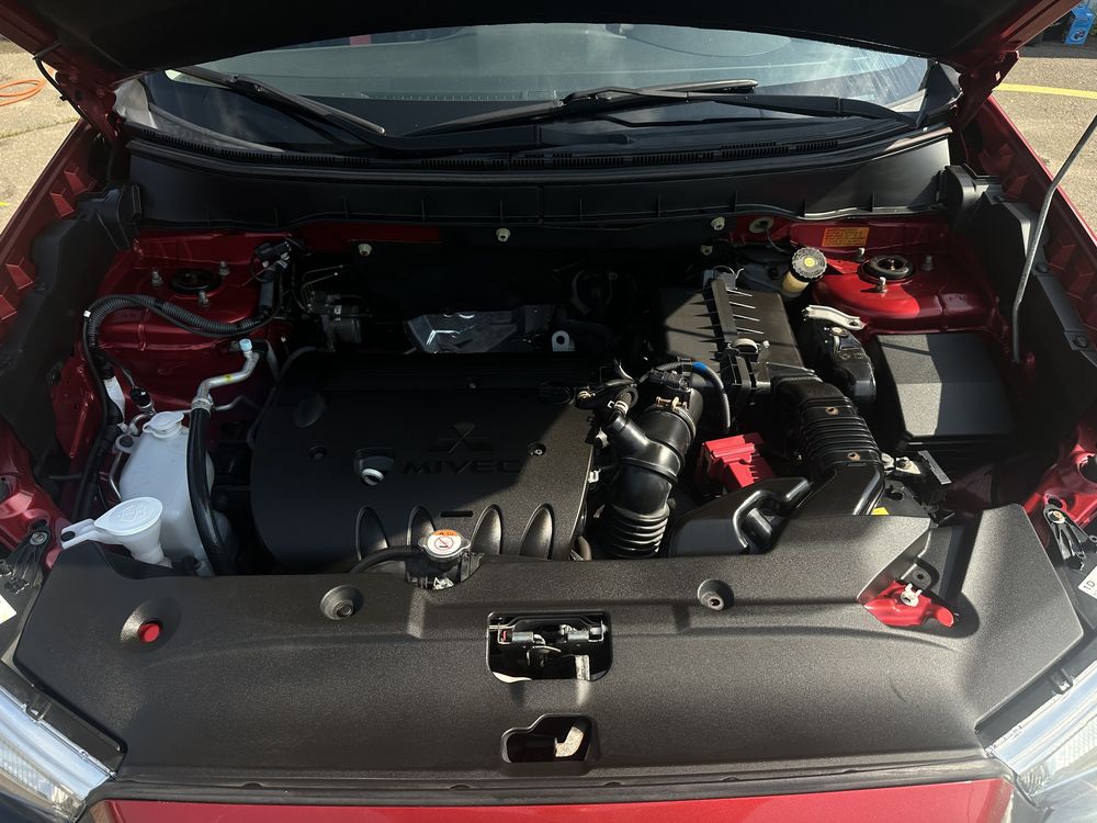 Clean, detailed engine bay with degreased components